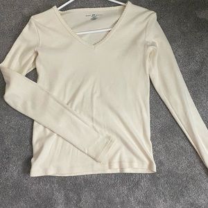 cream brandy melville top